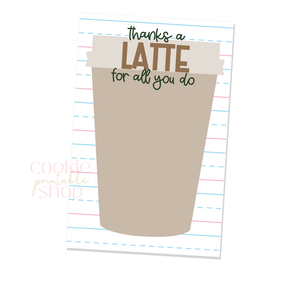 4 Easy Thanks A Latte Teacher Appreciation Gift Ideas - FREE Printables