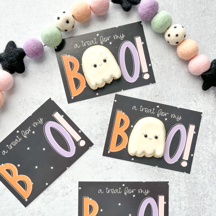 a treat for my boo 5x3.5" cookie cards - pack of 24