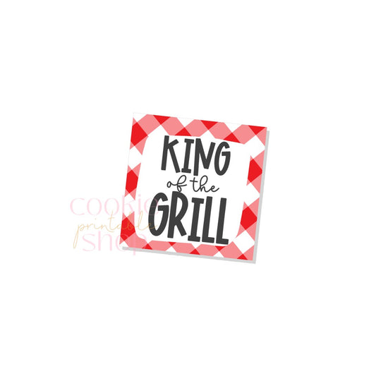 king of the grill tag - digital download