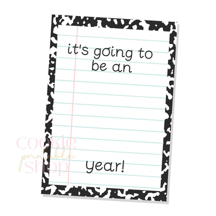 it's going to be an A+ year cookie card - digital download