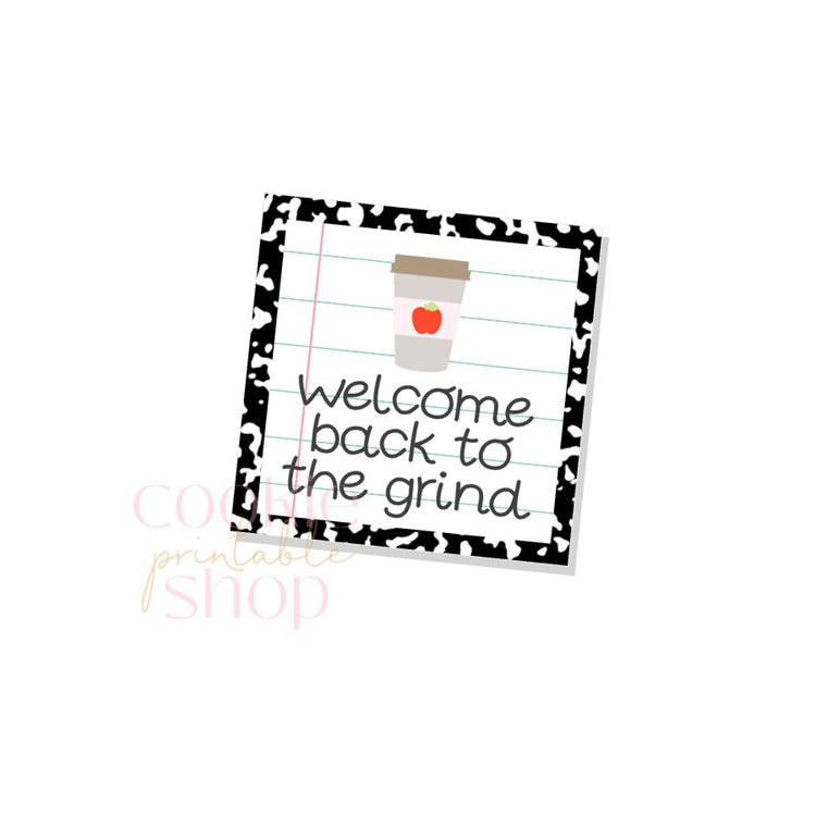 welcome back to the grind tag - digital download