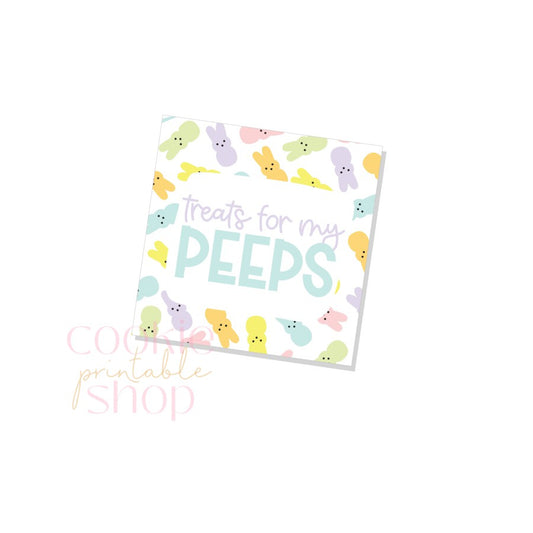 treats for my peeps tag - digital download