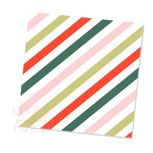 elf stripes box backers for multiple sizes - digital download