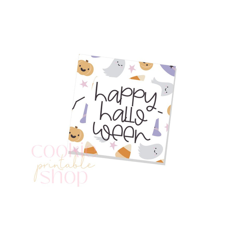 happy halloween tag- digital download