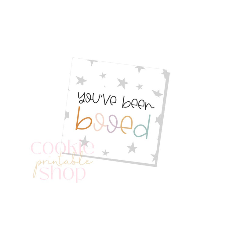 you've been booed tag- digital download