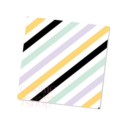 halloween stripes box backers for multiple sizes - digital download