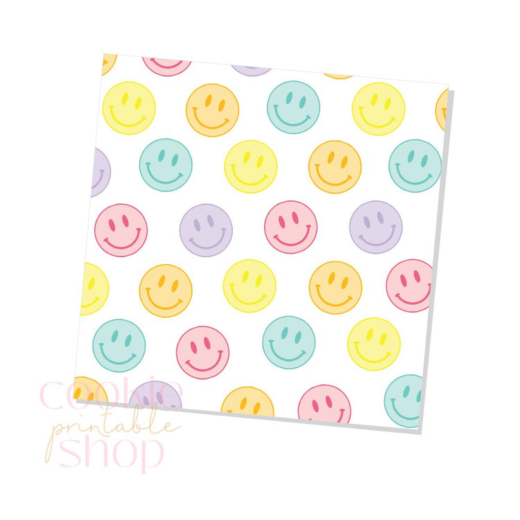 bright smiley face box backers - digital download