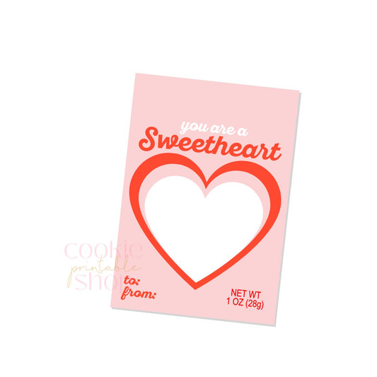 you are a sweetheart cookie card - digital download