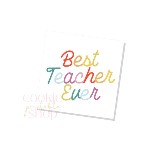 best teacher ever tag - digital download