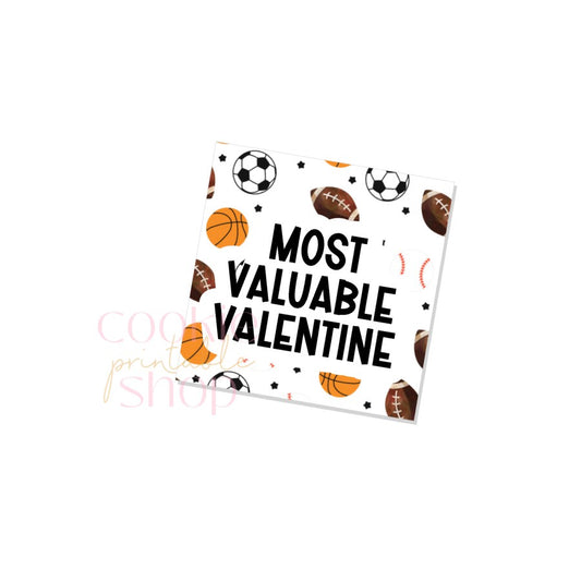 most valuable valentine tag - digital download