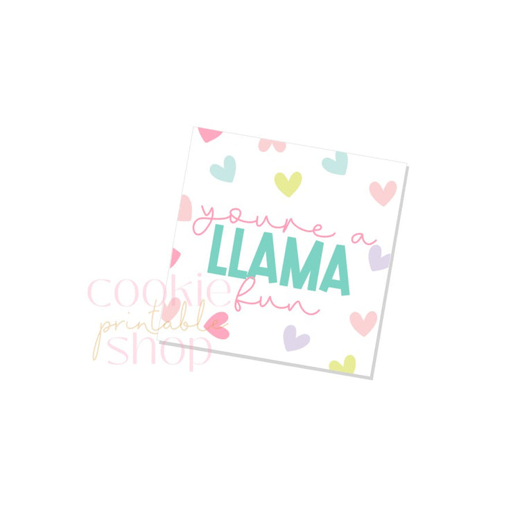 you're a llama fun tag - digital download